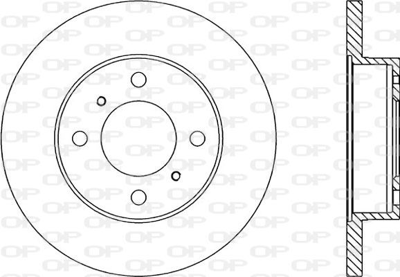 OPEN PARTS Тормозной диск BDR1349.10